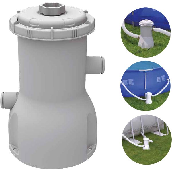 Basen stelażowy 300x76cm z pompą filtracyjną Enero