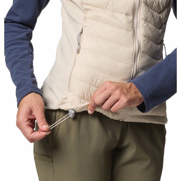 Kamizelka puchowa damska Powder Pass II Hybrid Columbia - dark stone