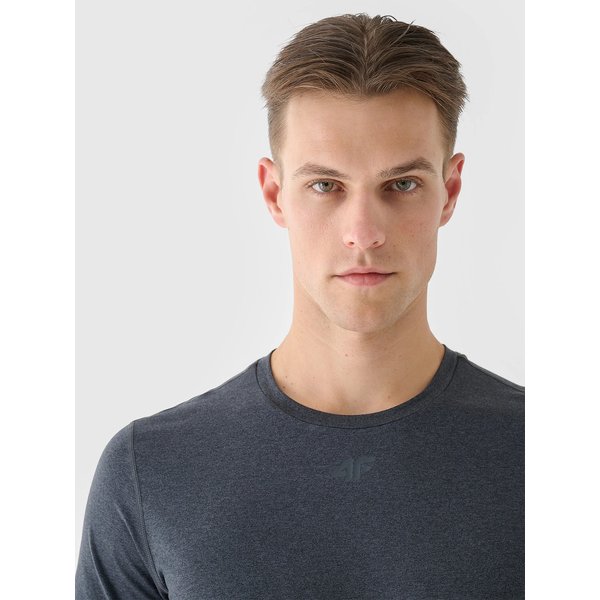 Koszulka męska TFTSM1003 4F - antracyt melanż
