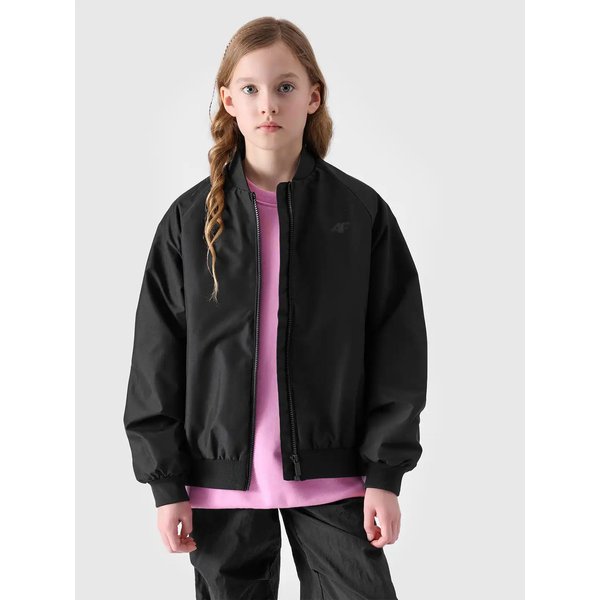 Kurtka dziewczęca TJACF184 4F - głęboka czerń
