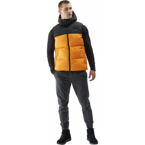 Kamizelka męska 4FAW23TVESM064 4F - pomarańcz
