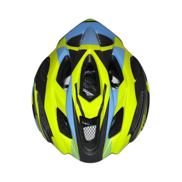 Kask rowerowy Dexx Axer - zielono-niebieski