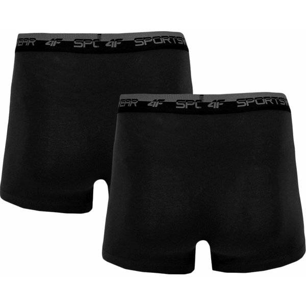 Bokserki męskie 4FWSS24UBXSM036 2 pary 4F - głęboka czerń