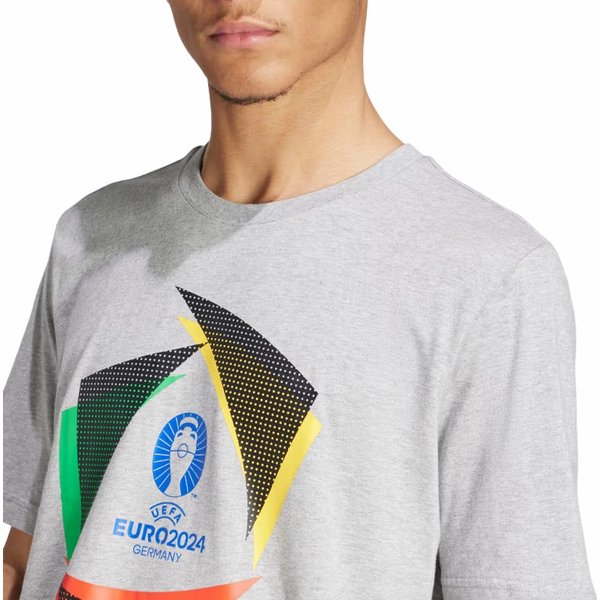 Koszulka męska Euro24 Adidas - Medium Grey Heather
