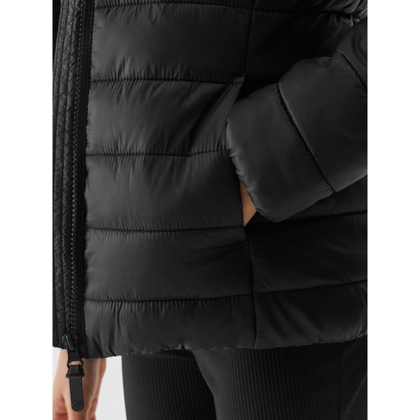 Kurtka puchowa dziewczęca 4FJWSS24TDJAF342 4F - czarny