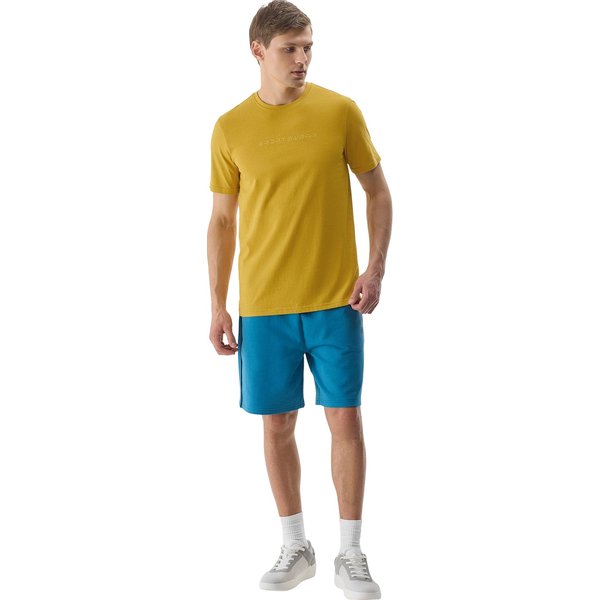 Koszulka męska 4FWSS24TTSHM1156 4F - żółty