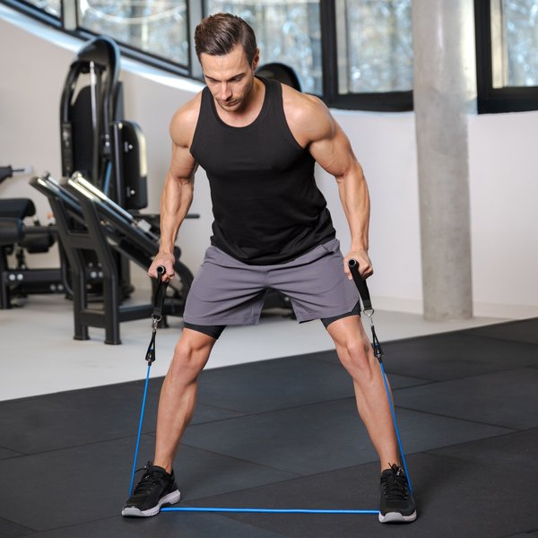 Zestaw ekspanderów gumowych do ćwiczeń 5szt Gymtek - czarne