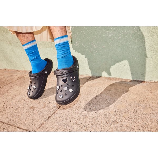 Chodaki Classic Fuzz-Lined Clog Crocs - black/black