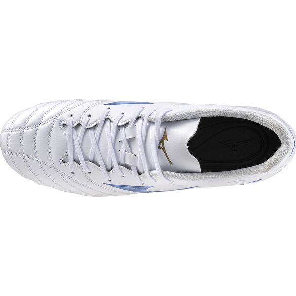 Buty piłkarskie, korki Monarcida Neo III Select FG Mizuno - White/Laser Blue