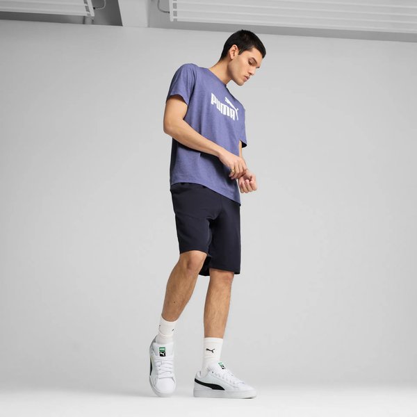 Koszulka męska Essentials No.1 Logo Heather Puma - Blue Crystal