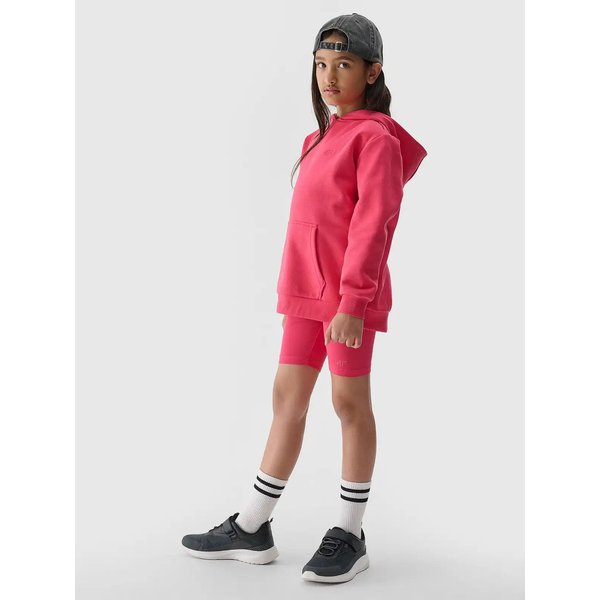 Legginsy, kolarki dziewczęce TSTIF014 4F - fuksja