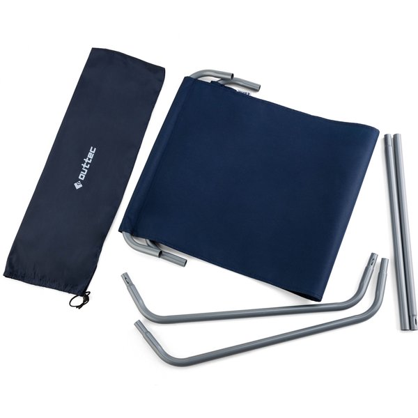 Leżak plażowy, ogrodowy Outtec - granatowy