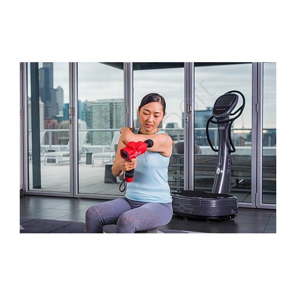 Pistolet do masażu Pulse Matte Power Plate - czerwony