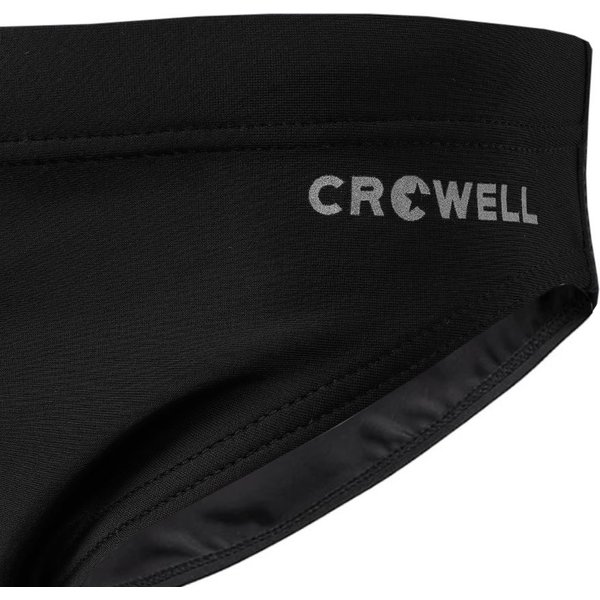 Kąpielówki chłopięce Oscar Crowell - czarny-pomarańczowy