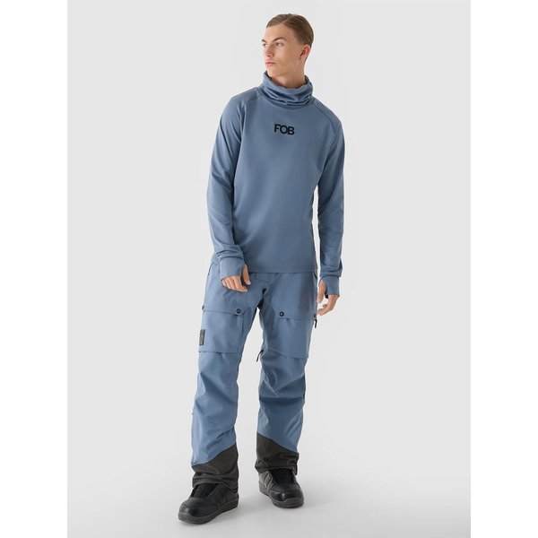 Longsleeve termoaktywny męski UBRUM080 4F - denim