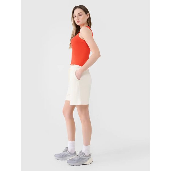 Spodenki damskie TSHOF529 4F - złamana biel