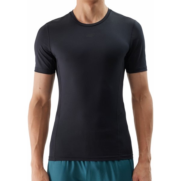 Koszulka męska 4FWSS24TFTSM600 4F - głęboka czerń
