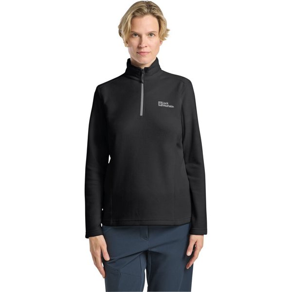 Bluza polarowa damska Taunus Jack Wolfskin - black
