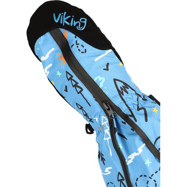 Rękawice narciarskie juniorskie Snoppy Viking - niebieskie