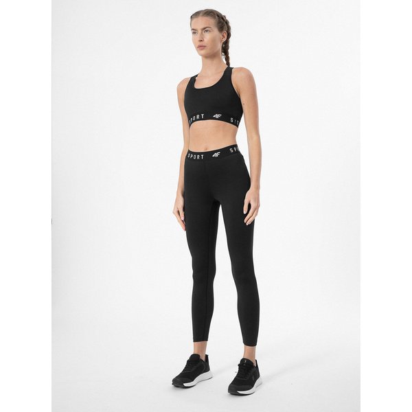 Legginsy damskie 4FSS23TFTIF077 4F - czarne