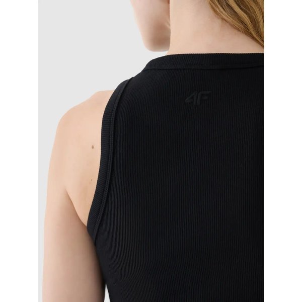 Bezrękawnik damski TSLEF119 4F - głęboka czerń