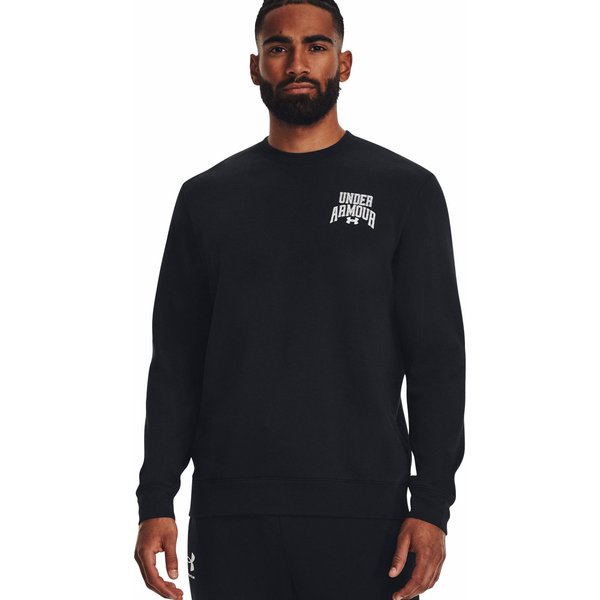 Bluza męska Rival Terry Graphic Crew Under Armour - Black
