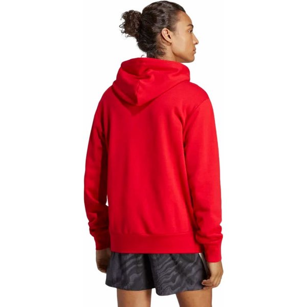 Bluza męska Essentials French Terry Big Logo Hoodie Adidas - czerwona