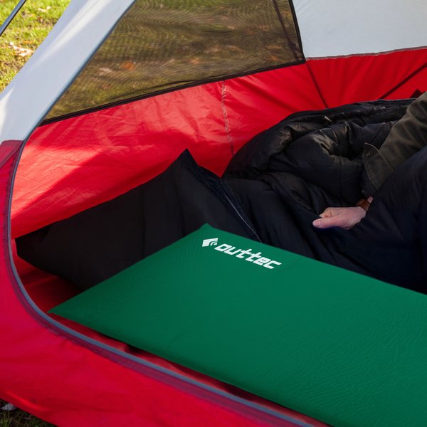 Mata samopompująca Travel 180x53cm Outtec - zielona