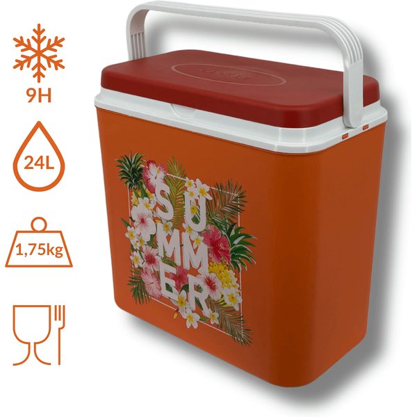 Lodówka turystyczna 24L Kamai - kwiatki