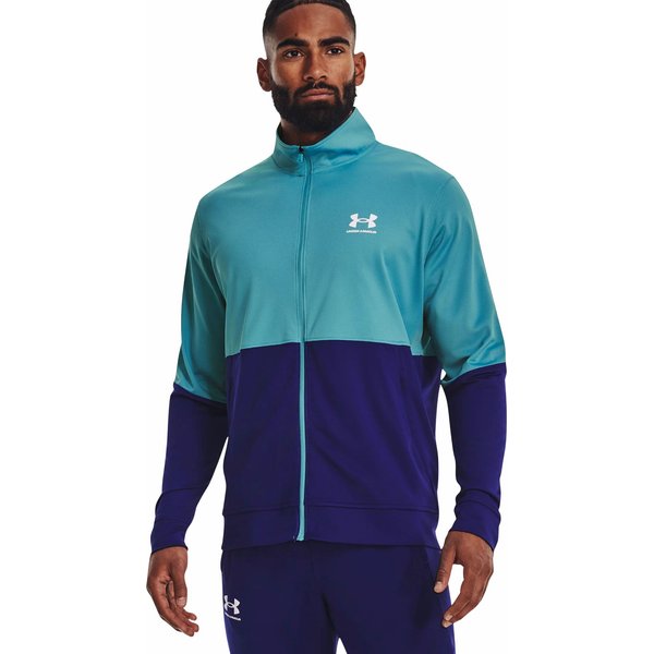 Bluza męska Sportstyle Pique Track Jacket Under Armour - niebieska