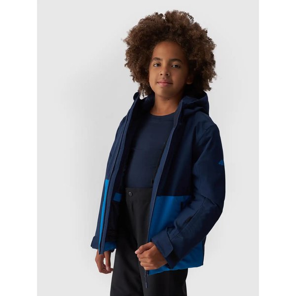 Kurtka narciarska chłopięca TTJAM533 4F - granat