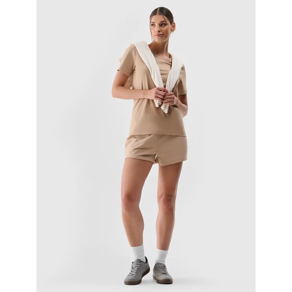 Spodenki damskie TSHOF542 4F - beż