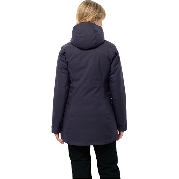 Kurtka puchowa damska, parka Stirnberg Jack Wolfskin - graphite