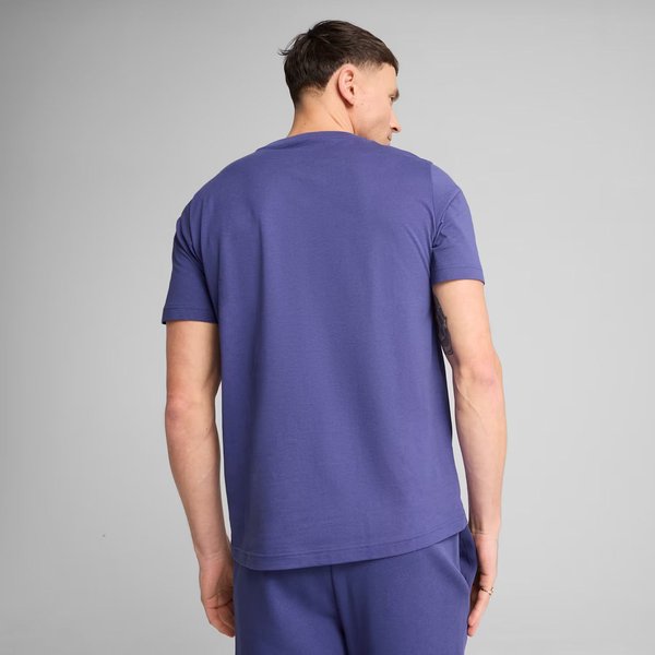 Koszulka męska Essentials 2 Colour No.1 Logo Puma - Blue Crystal