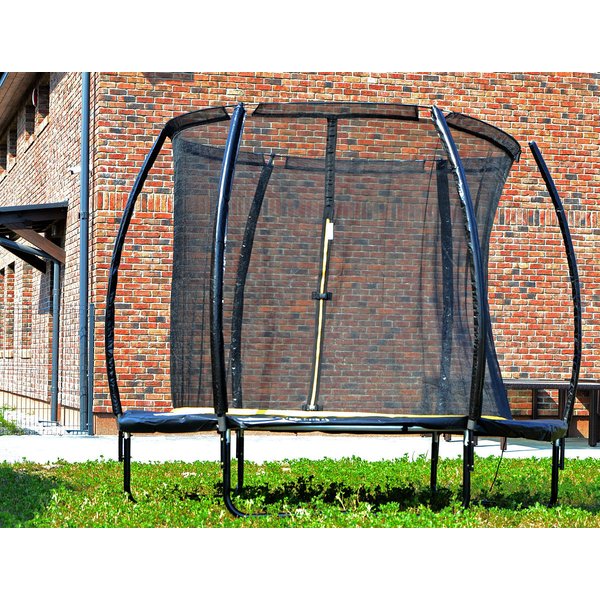 Trampolina ogrodowa z siatką wewnętrzną 244cm Enero - czarna