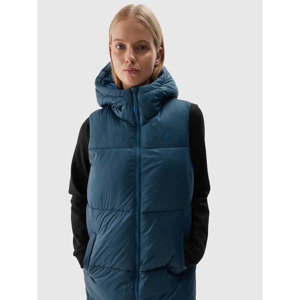 Kamizelka damska TVJAF143 4F - morska zieleń
