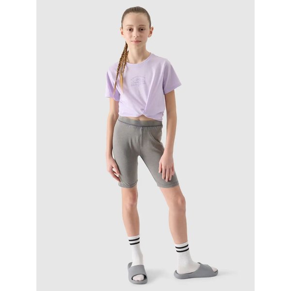 Koszulka dziewczęca TTSHF1871 4F - jasny fiolet