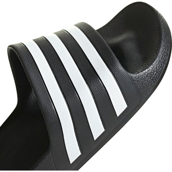 Klapki Adilette Aqua Adidas - czarno/białe
