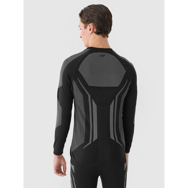 Longsleeve termoaktywny męski USEAM165 4F - głęboka czerń