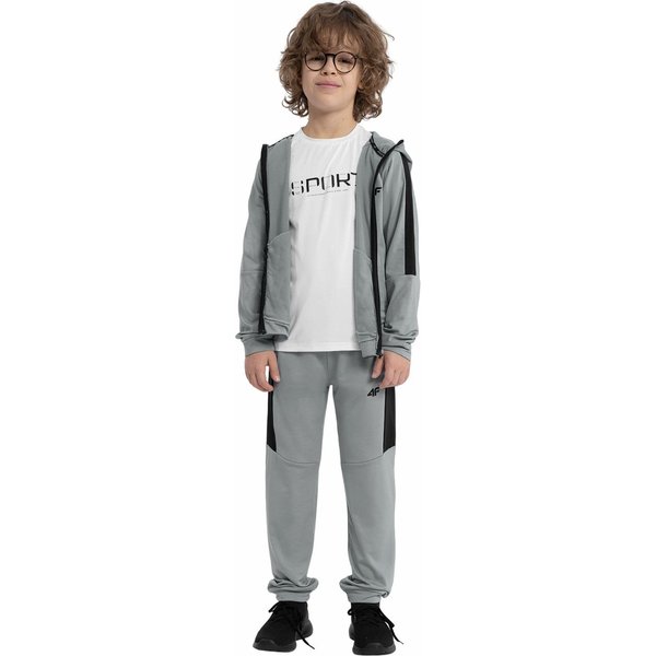 Bluza chłopięca 4FJAW23TFSWM205 4F - szara