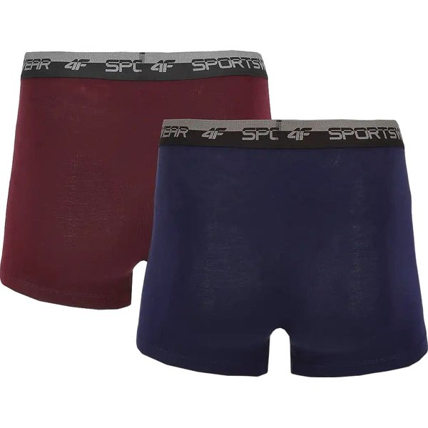 Bokserki męskie 4FWMM00UBXSM051 2szt. 4F - granat/czerwony