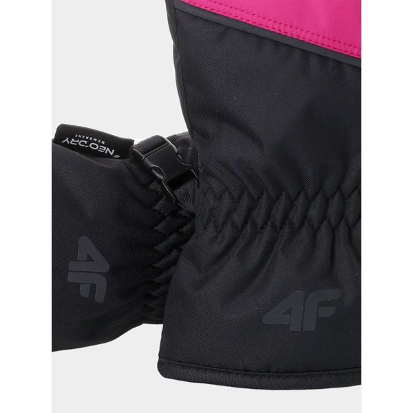 Rękawice narciarskie juniorskie AFGLU154 4F - różowy