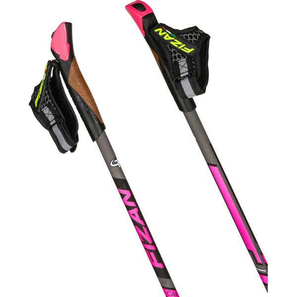 Kije nordic walking Runner 40% Carbon Fizan - pink