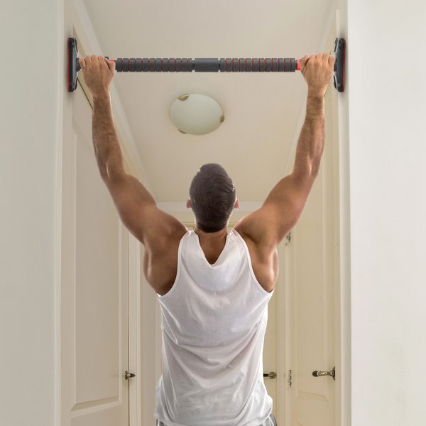 Drążek rozporowy do podciągania 70-100cm Gymtek - 70-100cm czerwony