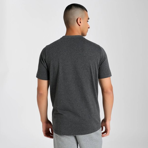 Koszulka męska Essentials No.1 Logo Heather Tee Puma - Dark grey heather