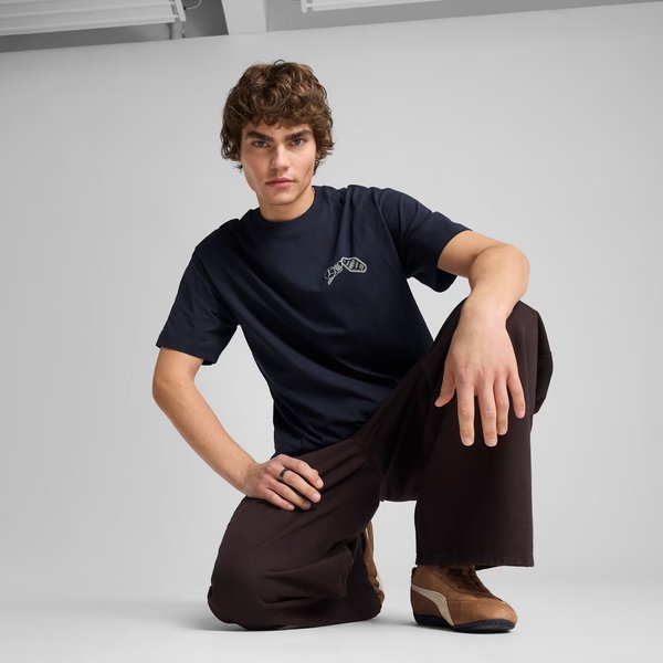 Koszulka męska Graphics Hotel Relaxed Tee Puma - navy