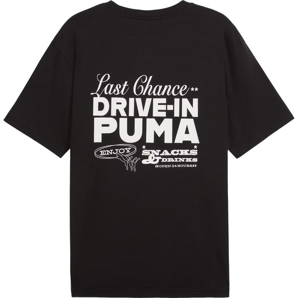 Koszulka męska Graphics Drive-In Relaxed Tee Puma - Black