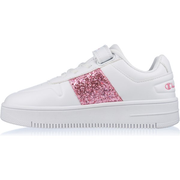Buty Rebound Platform Sparkle Jr Champion - białe