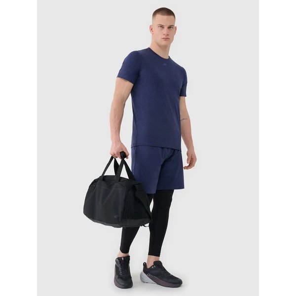 Koszulka męska TFTSM1344 4F - ciemny granat melanż