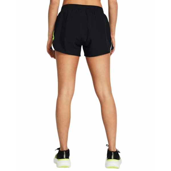 Spodenki damskie Fly By Short Under Armour - czarny/zielony